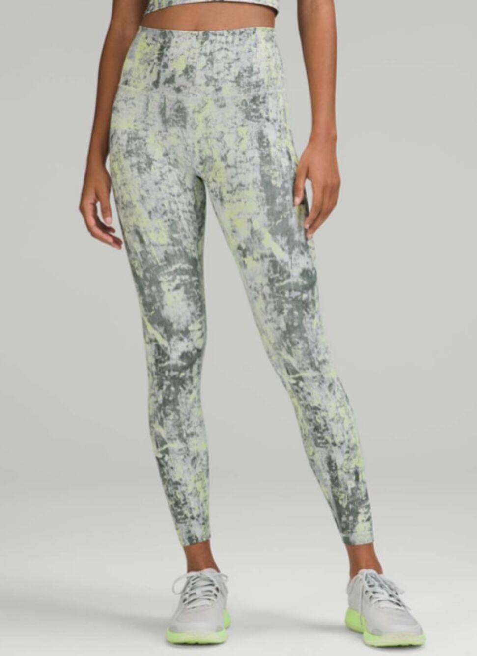 Lululemon Wunder Train High Rise Tights with Pockets 25" Smoked Spruce Multi 6